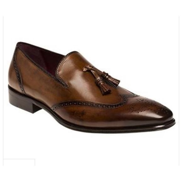 Mezlan Other - Mezlan Divo II Calfskin Wingtip Tassel Loafers 10.5 M